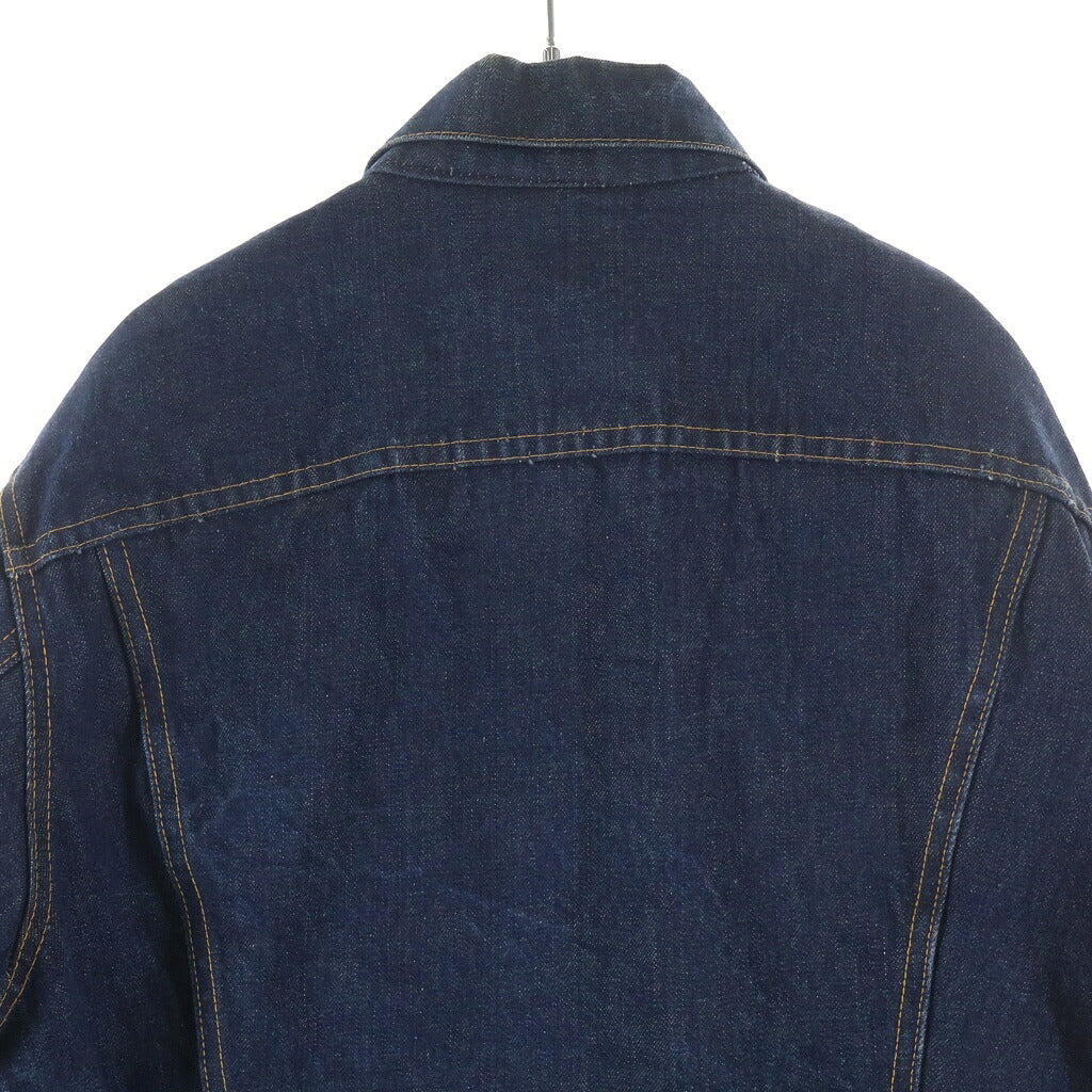 Levi's(リーバイス) VINTAGE 60s-70s ノンウォッシュ 真紺 70505-0317 BIGE レインボーステッチ 横縞 ブランケット Gジャン ネイビー