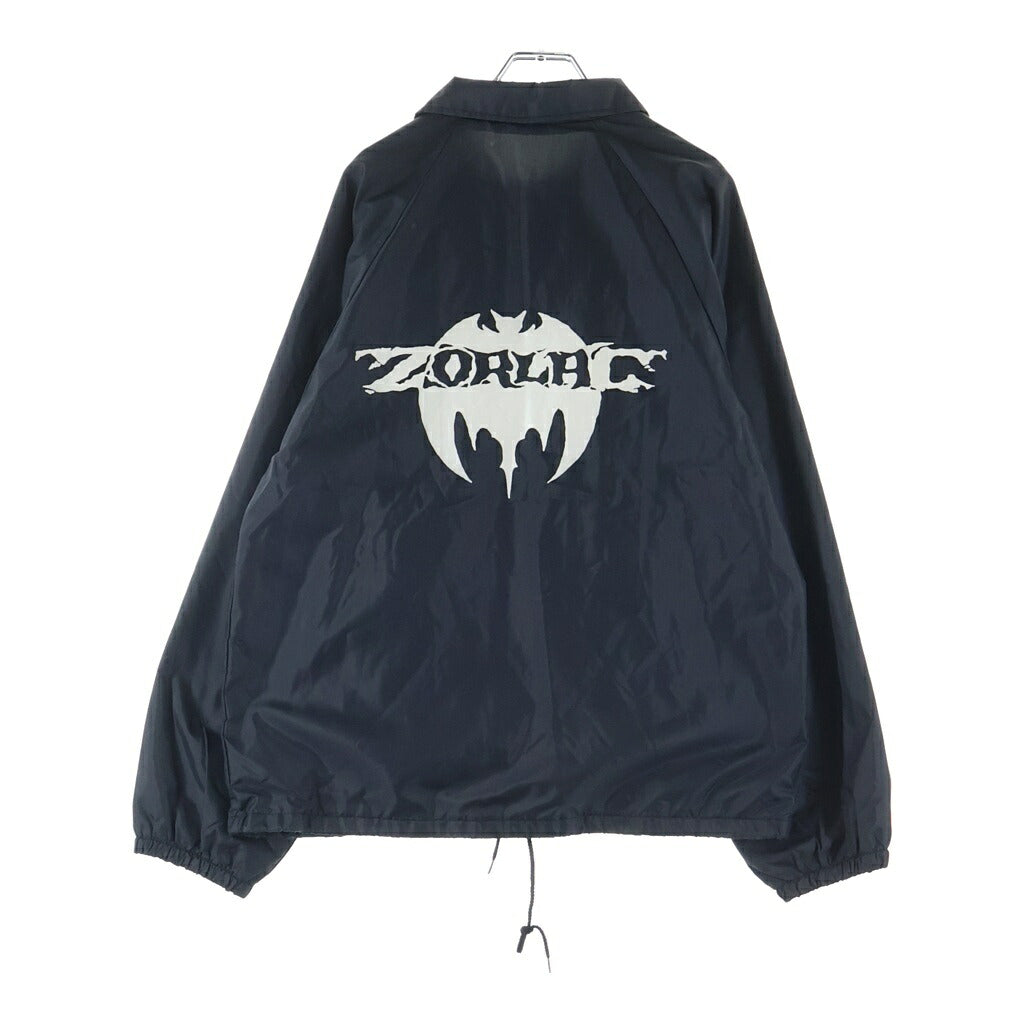 VINTAGE(ヴィンテージ) 90s ZORLAC USA製 胸オーバルロゴ バックロゴ コーチジャケット ブラック