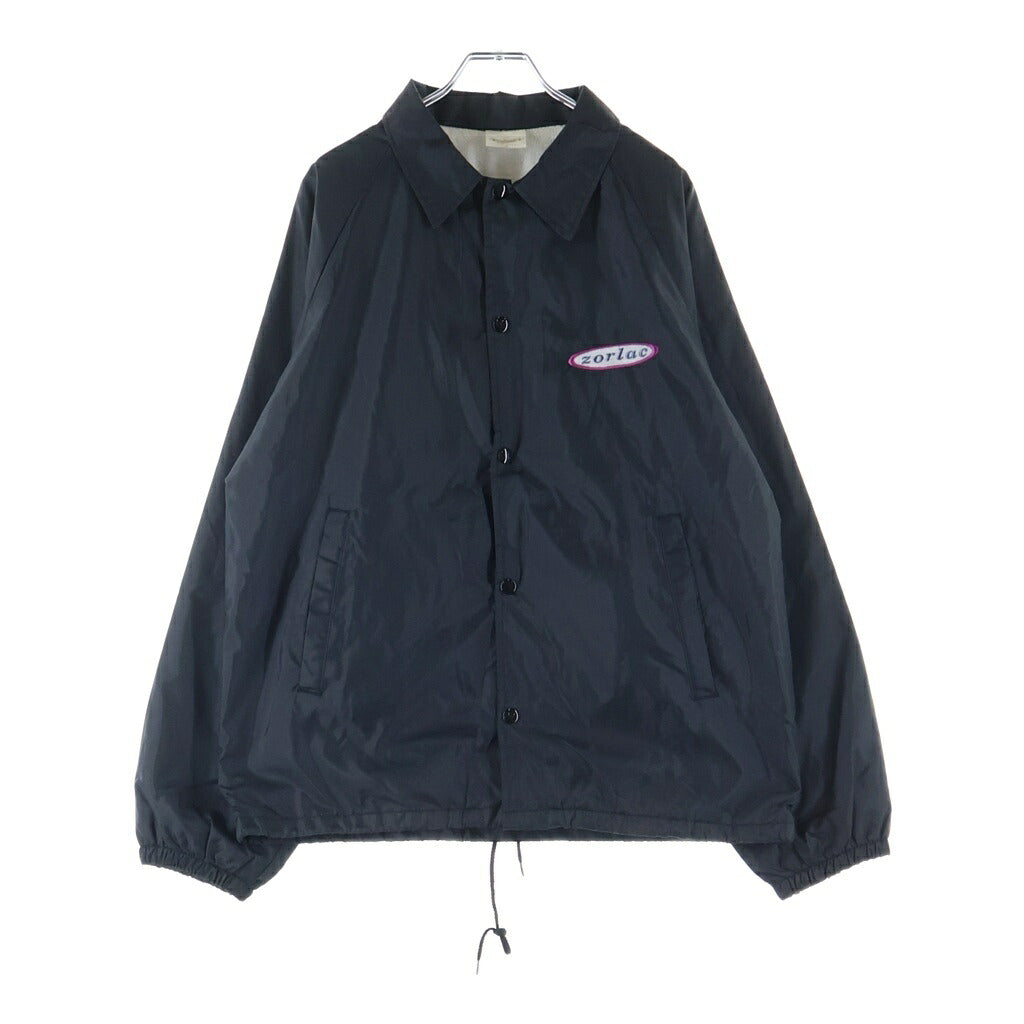 VINTAGE(ヴィンテージ) 90s ZORLAC USA製 胸オーバルロゴ バックロゴ コーチジャケット ブラック
