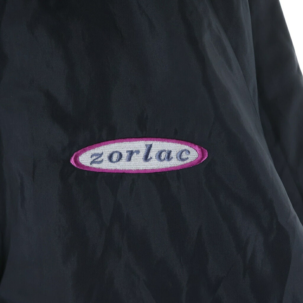 VINTAGE(ヴィンテージ) 90s ZORLAC USA製 胸オーバルロゴ バックロゴ コーチジャケット ブラック