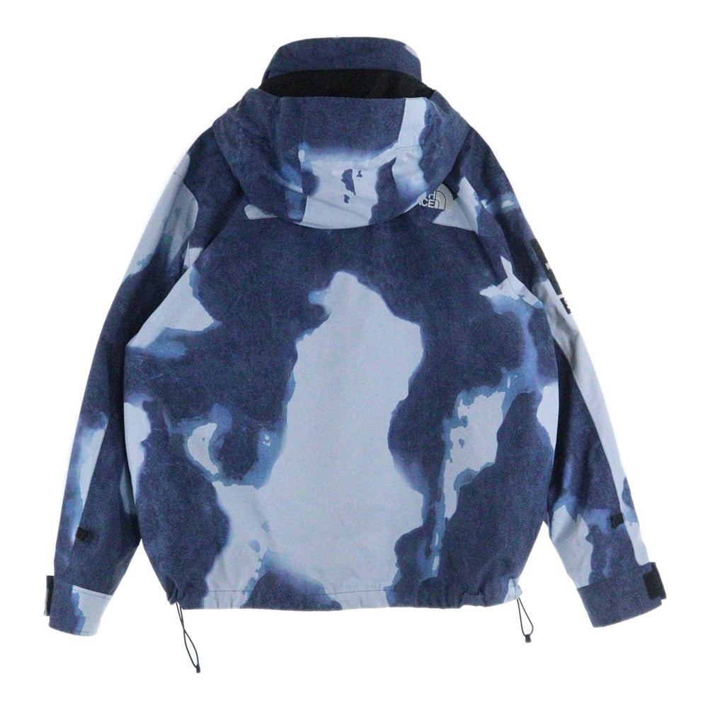 SUPREME(シュプリーム) 21AW × THE NORTH FACE Bleached Denim Print Mountain Jacket NP52100I ブリーチデニムプリントマウンテンジャケット ブルー