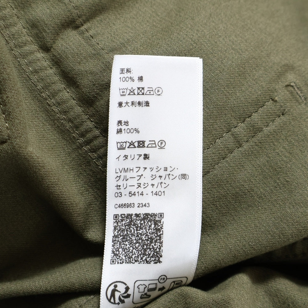 CELINE(セリーヌ) 24SS SAHARIENNE JACKET ロゴワッペン サハリエンヌ ミリタリージャケット ブルゾン カーキ 2W44B177R