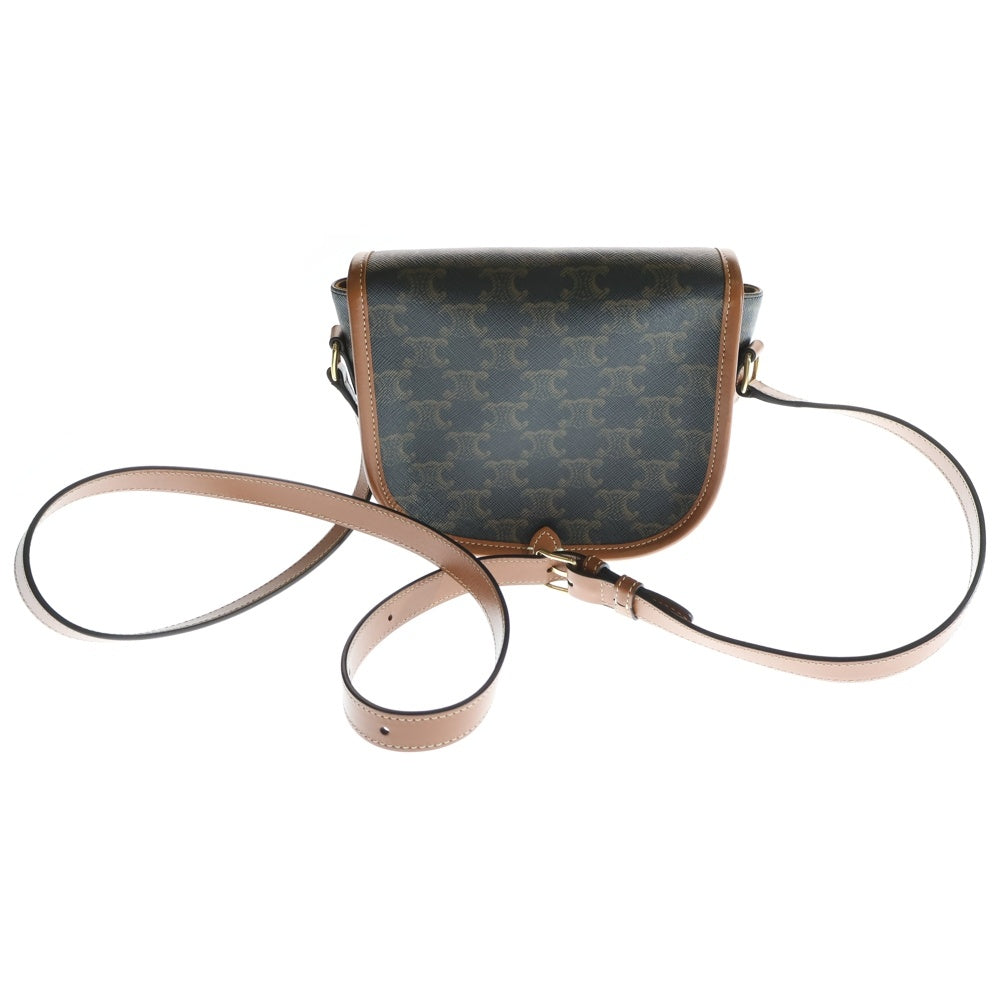 CELINE(セリーヌ) MIDIUM FOLCO BAG トリオンフ クロスボディ ショルダーバッグ ブラウン 191502BZJ
