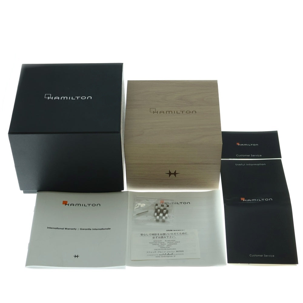 HAMILTON(ハミルトン) ジャズマスター スケルトン文字盤 自動巻き アナログウォッチ 腕時計 シルバー