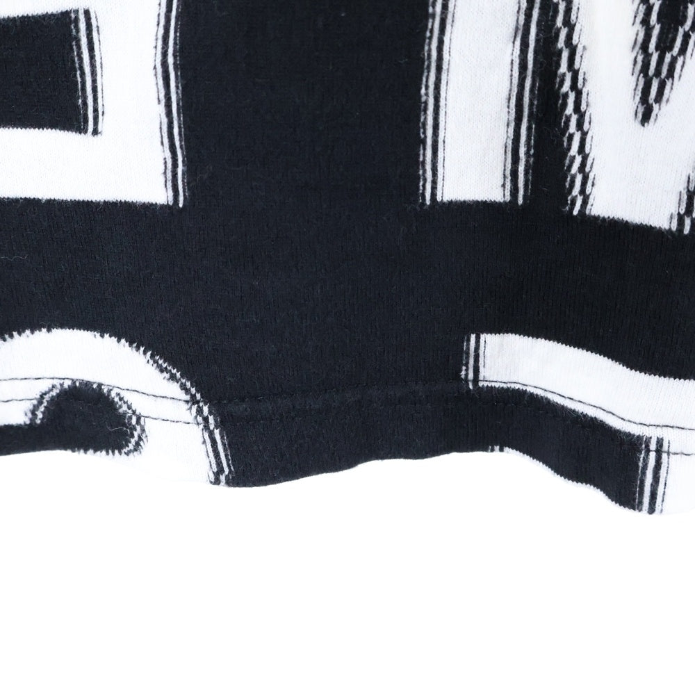 SUPREME(シュプリーム) 21SS Intarsia S/S Top スペルアウト クルーネック コットン 半袖Tシャツ カットソー ブラック