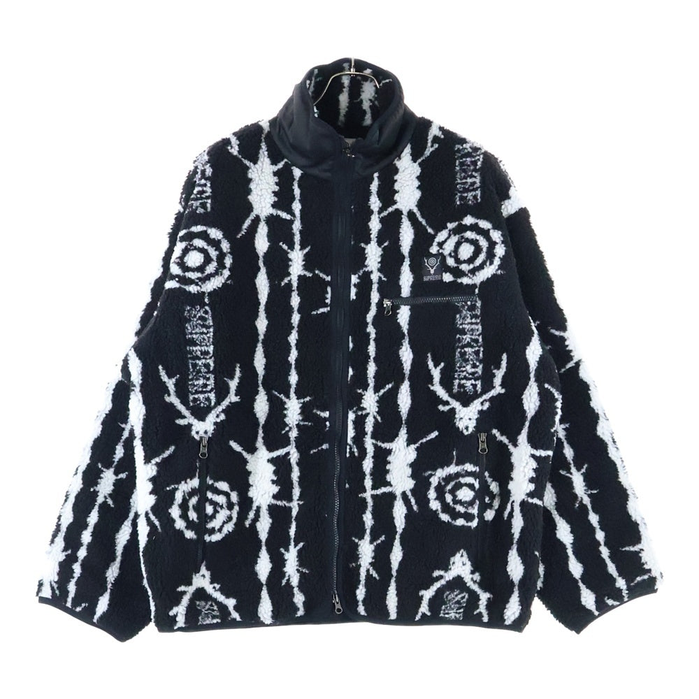 SUPREME(シュプリーム) 21SS South2West8 Fleece Jacket サウスツーウェストエイト ジップアップ フリースジャケット ブラック