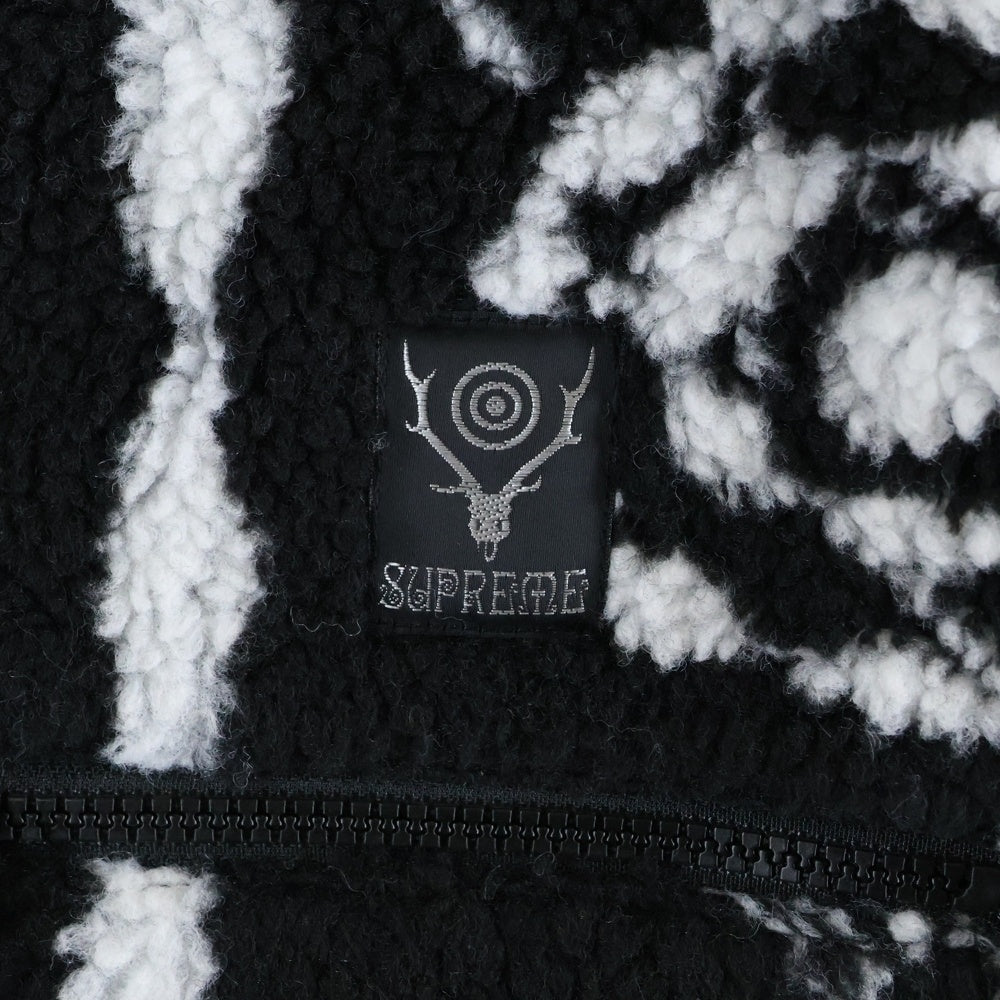 SUPREME(シュプリーム) 21SS South2West8 Fleece Jacket サウスツーウェストエイト ジップアップ フリースジャケット ブラック