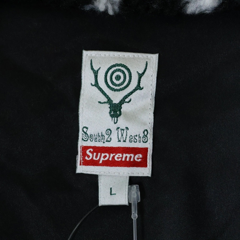 SUPREME(シュプリーム) 21SS South2West8 Fleece Jacket サウスツーウェストエイト ジップアップ フリースジャケット ブラック