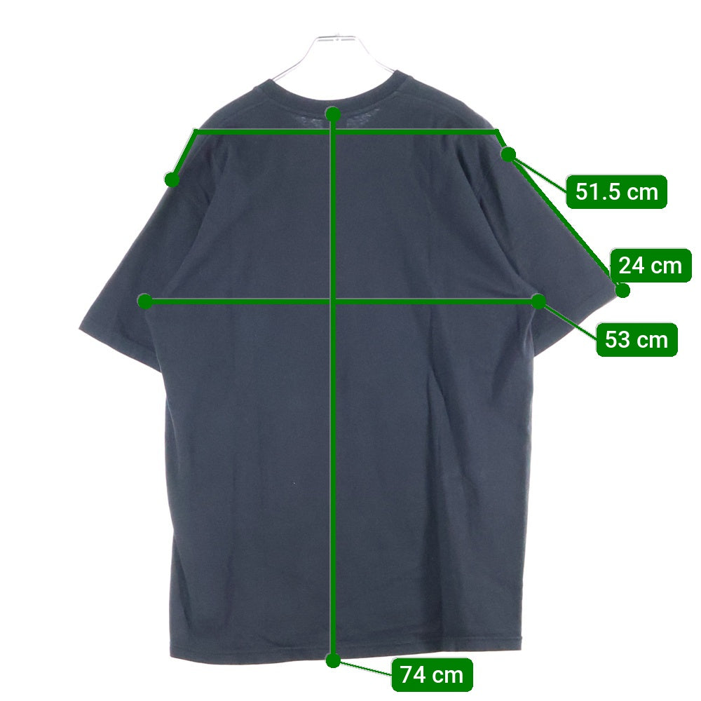 SUPREME(シュプリーム) 23AW Stencil Tee ステンシルロゴ クルーネック コットン 半袖Tシャツ カットソー ブラック