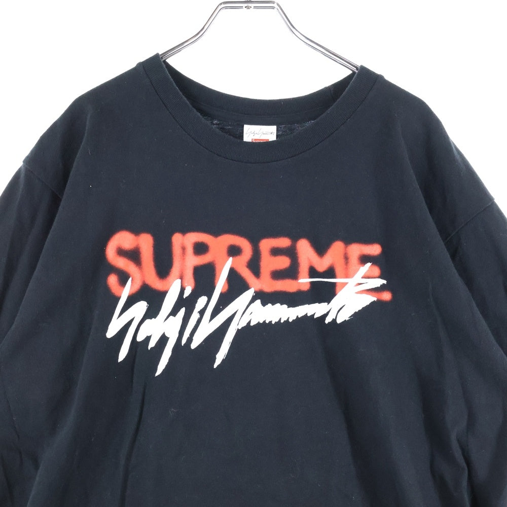 SUPREME(シュプリーム) 20AW Yohji Yamamoto Logo Tee ヨウジヤマモト クルーネック コットン 半袖Tシャツ カットソー ブラック
