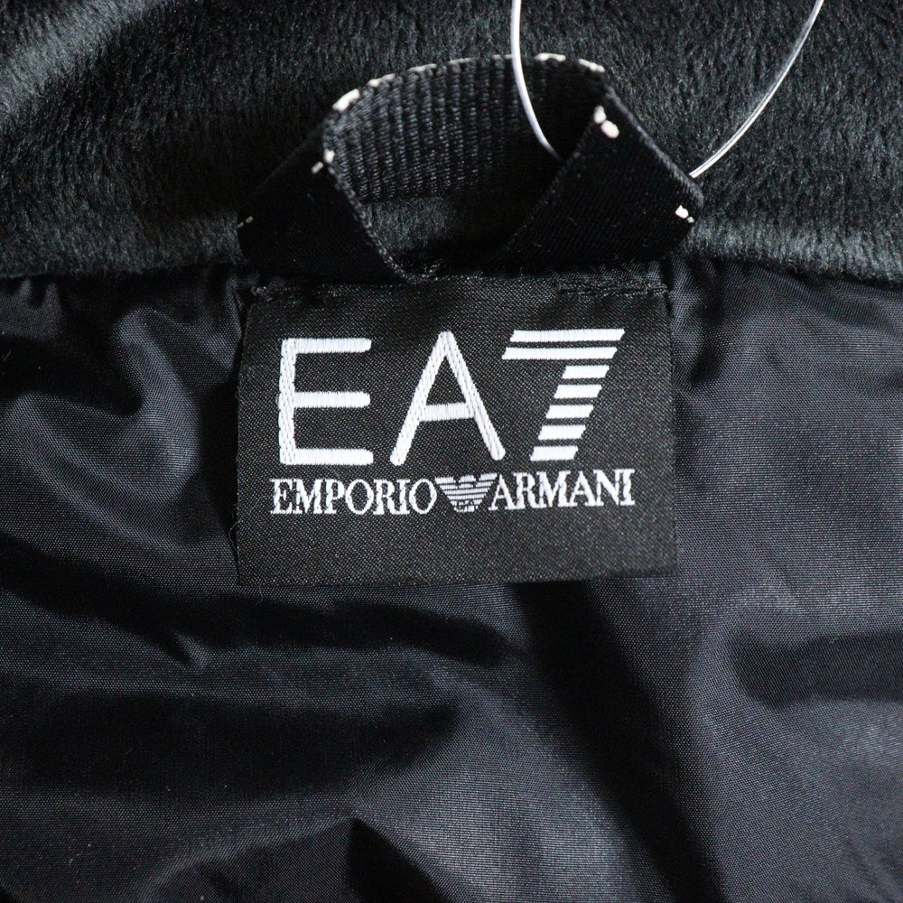 EMPORIO ARMANI(エンポリオアルマーニ) アームロゴ ジップアップ フーディ ダウンジャケット レッド