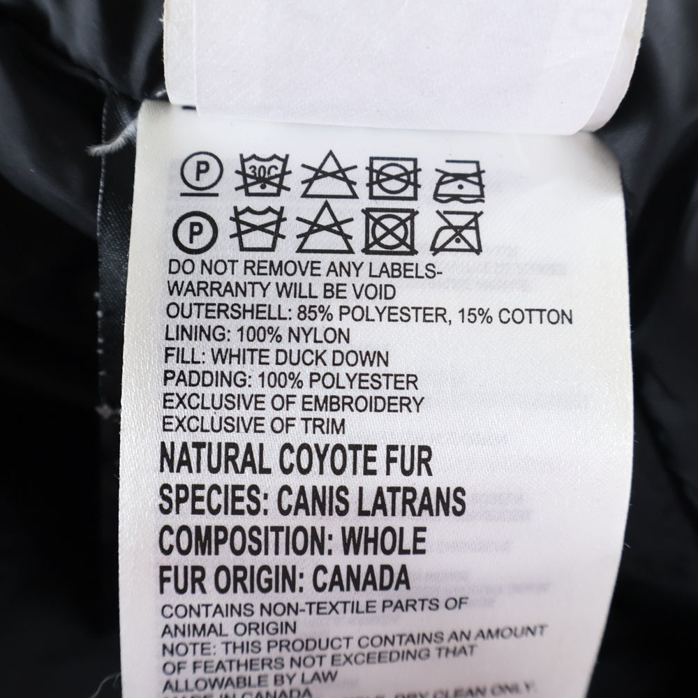 CANADA GOOSE(カナダグース) CHATEAU PARKA シャトー パーカー ファー フーデッド ダウンジャケット ブラック 3426MA