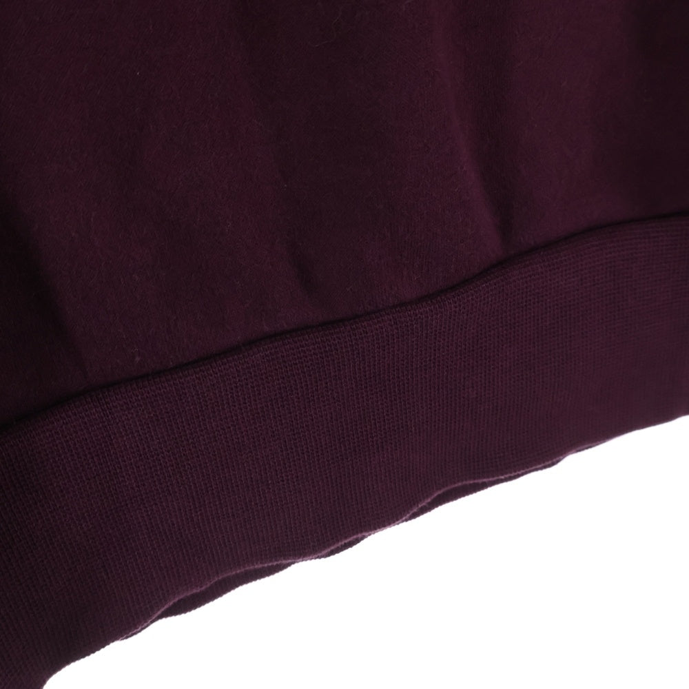 FRED PERRY(フレッドペリー) Arch Branded Sweatshirt ロゴ刺繍 クルーネック 長袖スウェット トレーナー レッド