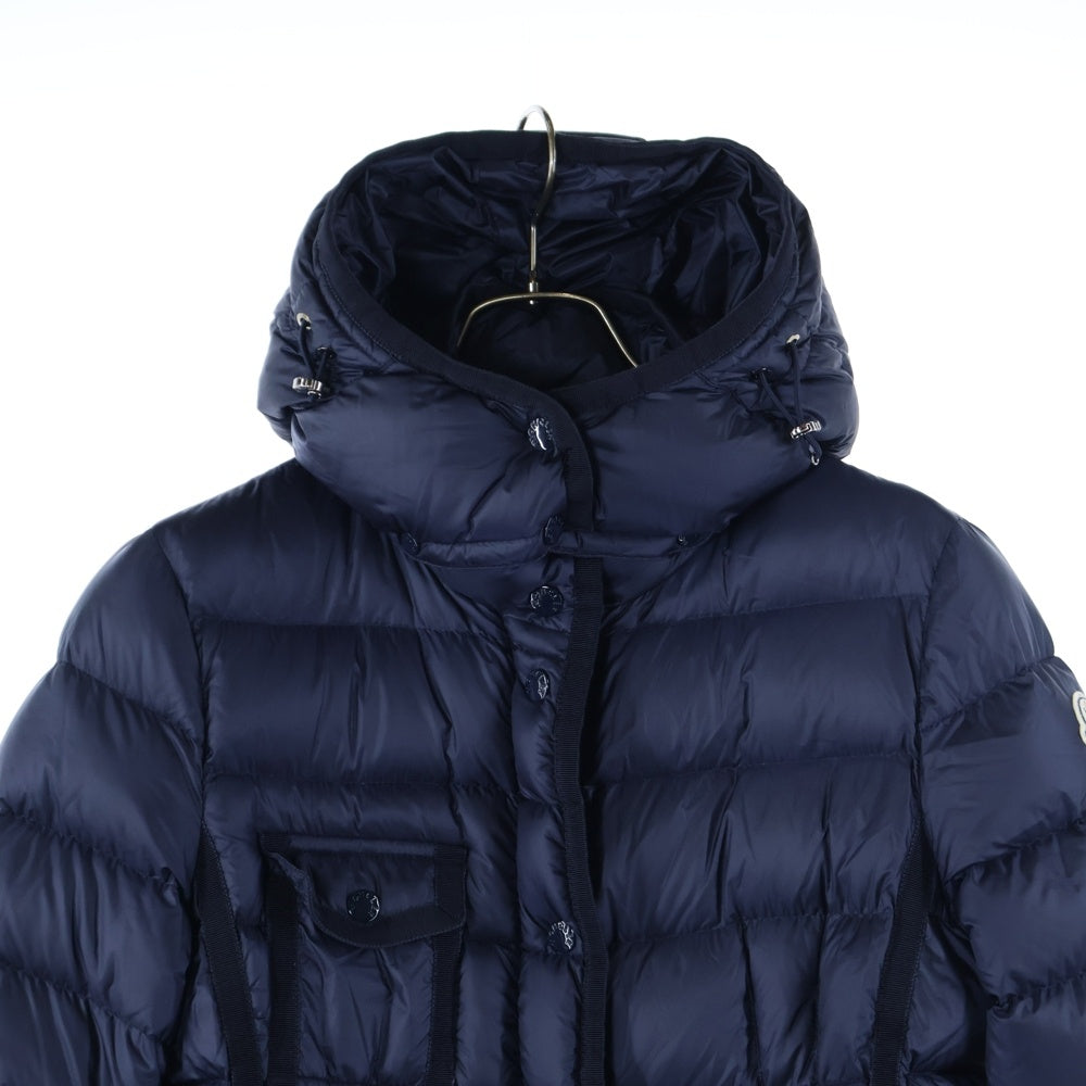 MONCLER(モンクレール) 16AW HERMINE エルミンヌ フーデッド ロングダウンジャケット アウター ネイビー レディース B20934930005