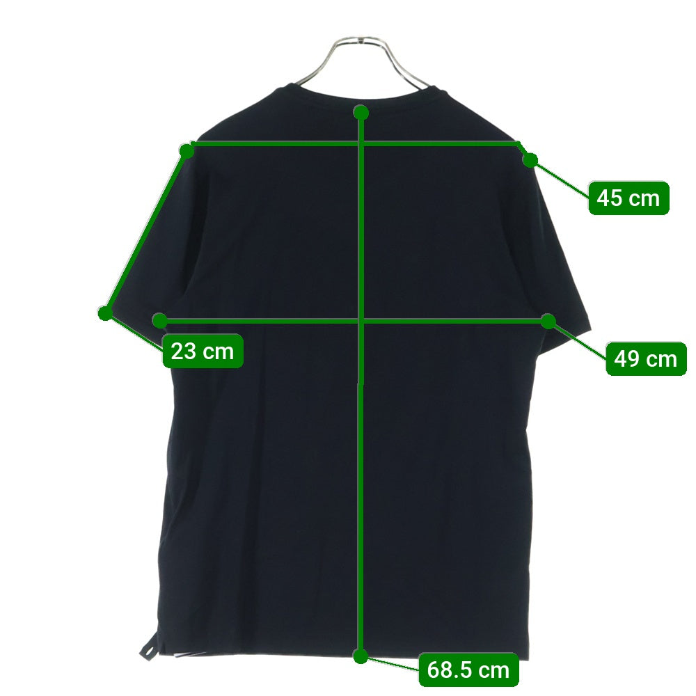 FENDI(フェンディ) フロント刺繍プリント 半袖Tシャツ カットソー FY0894 A906 ブラック