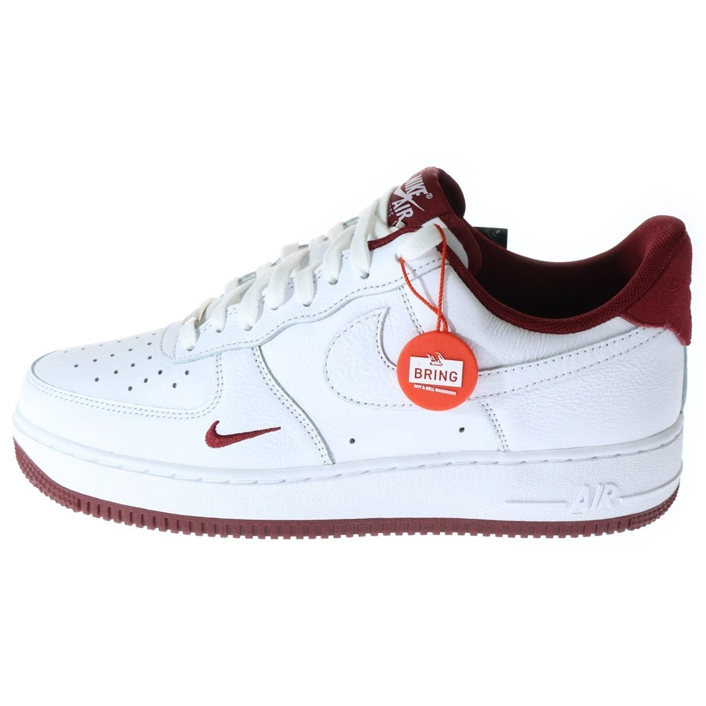 NIKE(ナイキ) AIR FORCE 1 '07 LV8 WHITE HM9483-100 エアフォース1 '07 LV8 ローカットスニーカー シューズ ホワイト/レッド US9/27.0cm