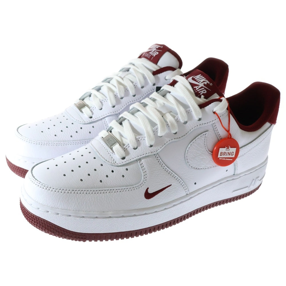 NIKE(ナイキ) AIR FORCE 1 '07 LV8 WHITE HM9483-100 エアフォース1 '07 LV8 ローカットスニーカー シューズ ホワイト/レッド US9/27.0cm