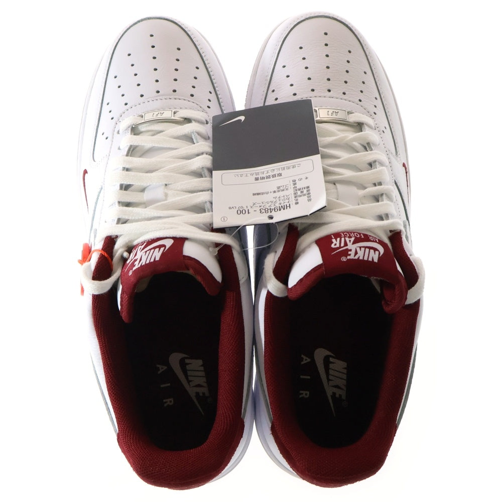 NIKE(ナイキ) AIR FORCE 1 '07 LV8 WHITE HM9483-100 エアフォース1 '07 LV8 ローカットスニーカー シューズ ホワイト/レッド US9/27.0cm
