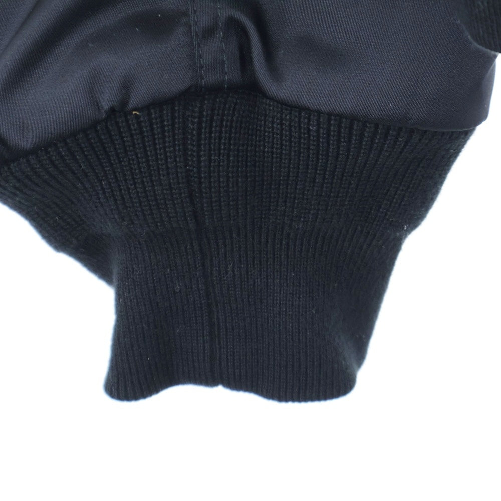 BALENCIAGA(バレンシアガ) 18AW Back Logo Zip Up Bomber Jacket バックロゴジップアップボンバージャケット ロゴ刺繍中綿ブルゾン 533908 TYD31 ブラック