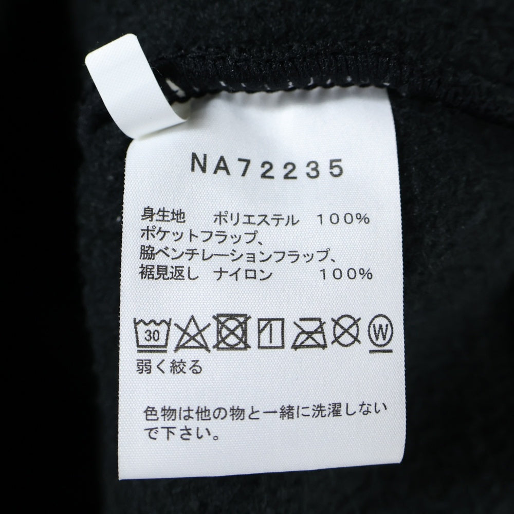 THE NORTH FACE(ザノースフェイス) TRANCE ANTERCTICA FLEECE JACKET トランスアンタークティカ ラバーワッペン付 胸ロゴ フリース ジャケット ブルゾン ブラック NA72235