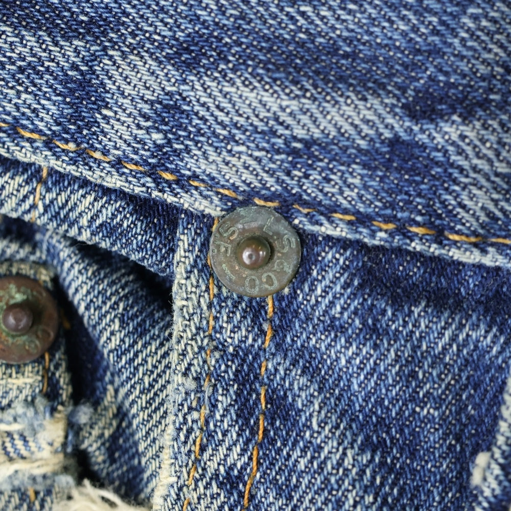 Levi's(リーバイス) 60S VINTAGE 505-0217 ボタン裏16 BIGE SCOVILL ZIP スコビル カムロック ジップフライデニムパンツ インディゴ