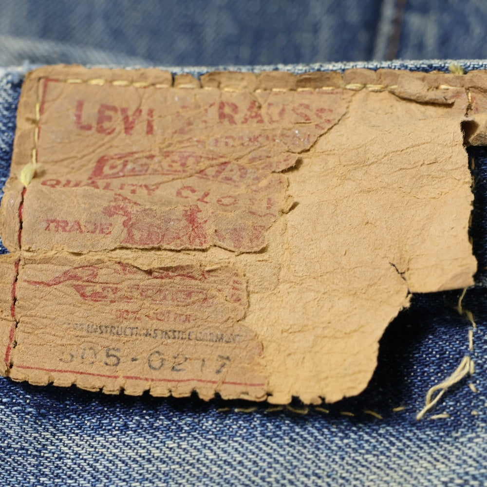 Levi's(リーバイス) 60S VINTAGE 505-0217 ボタン裏16 BIGE SCOVILL ZIP スコビル カムロック ジップフライデニムパンツ インディゴ