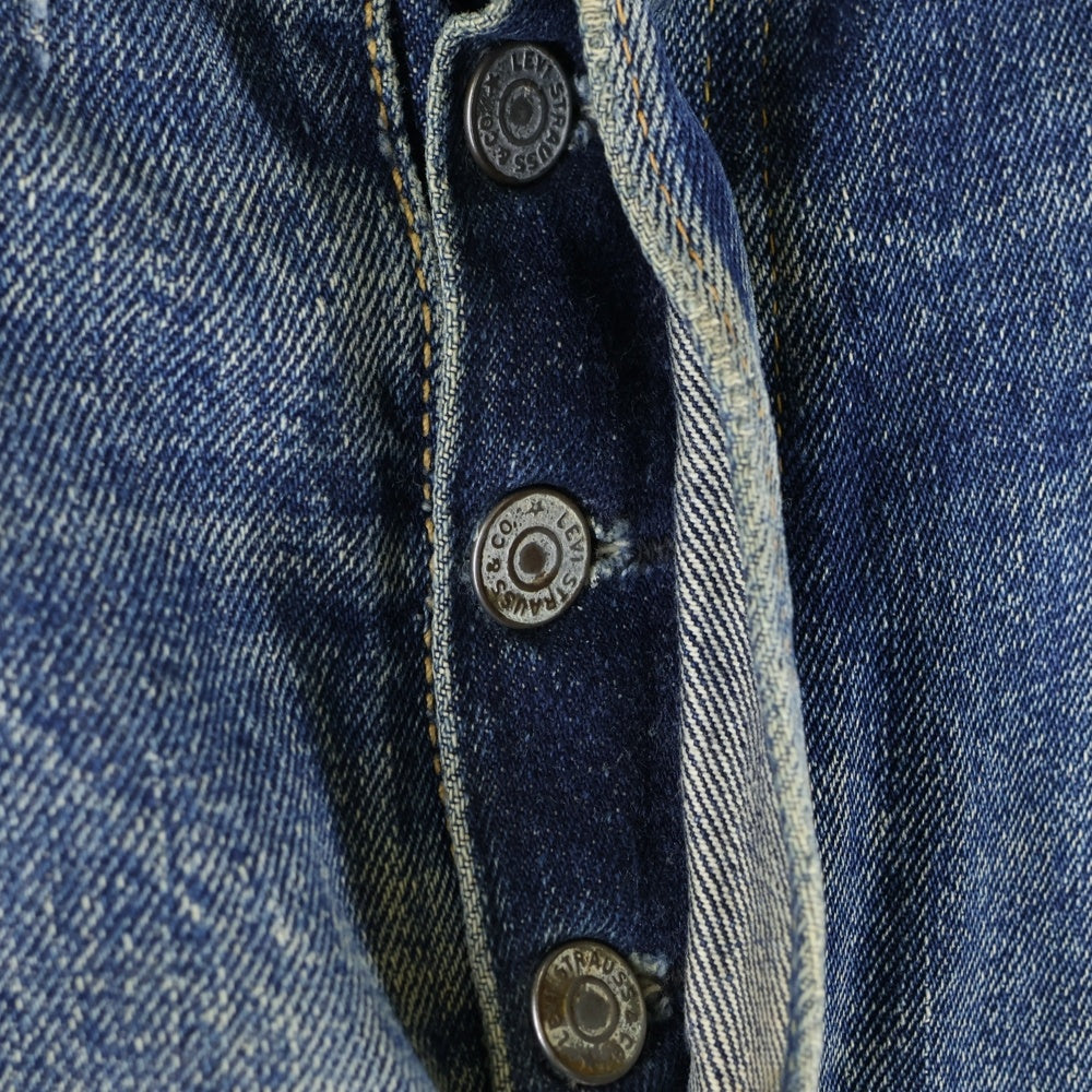 Levi's(リーバイス) 50S-60S VINTAGE 501 ボタン裏J 両面BIGE オフセット ヴィンテージ ボタンフライ デニムパンツ インディゴブルー