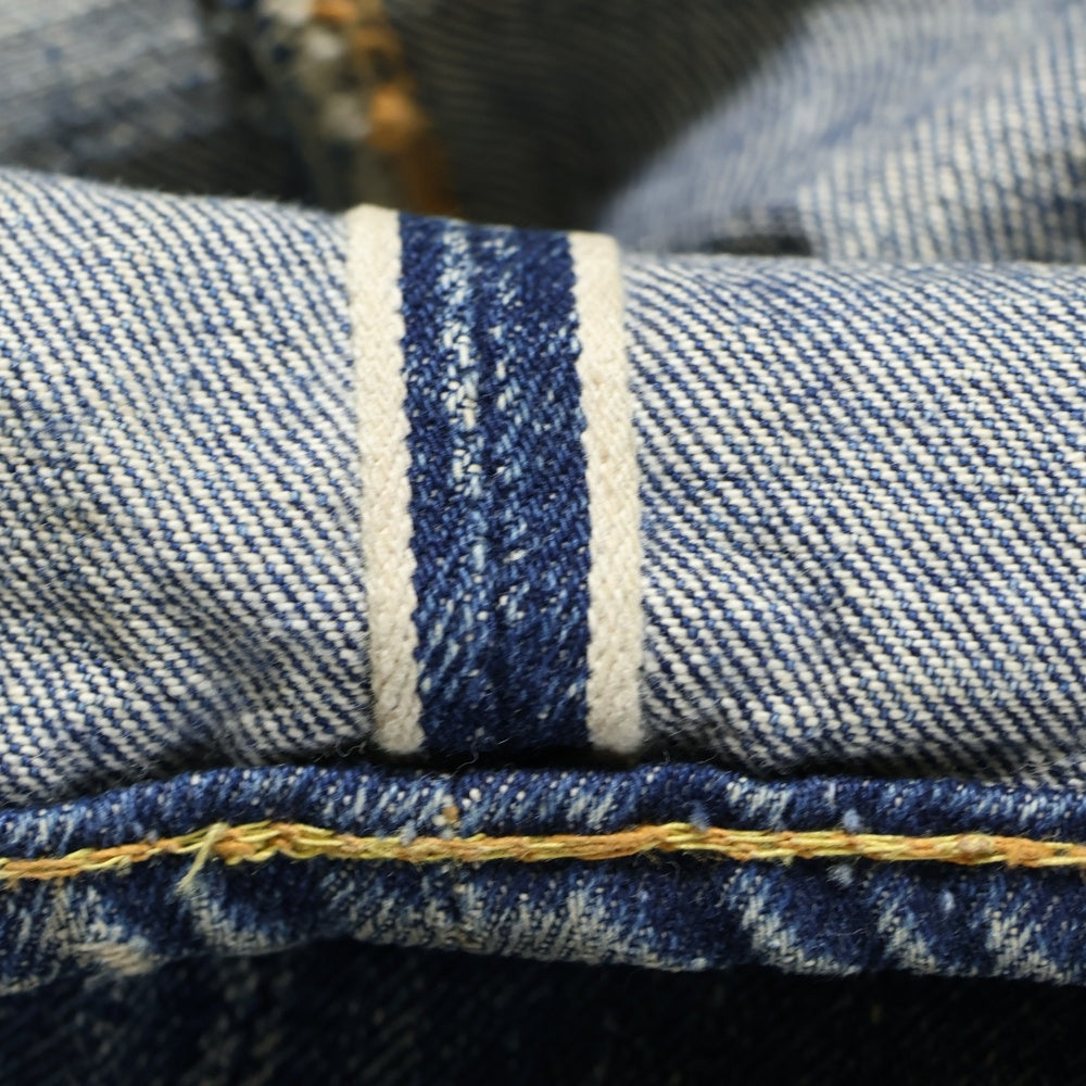Levi's(リーバイス) 50S-60S VINTAGE 501 ボタン裏J 両面BIGE オフセット ヴィンテージ ボタンフライ デニムパンツ インディゴブルー