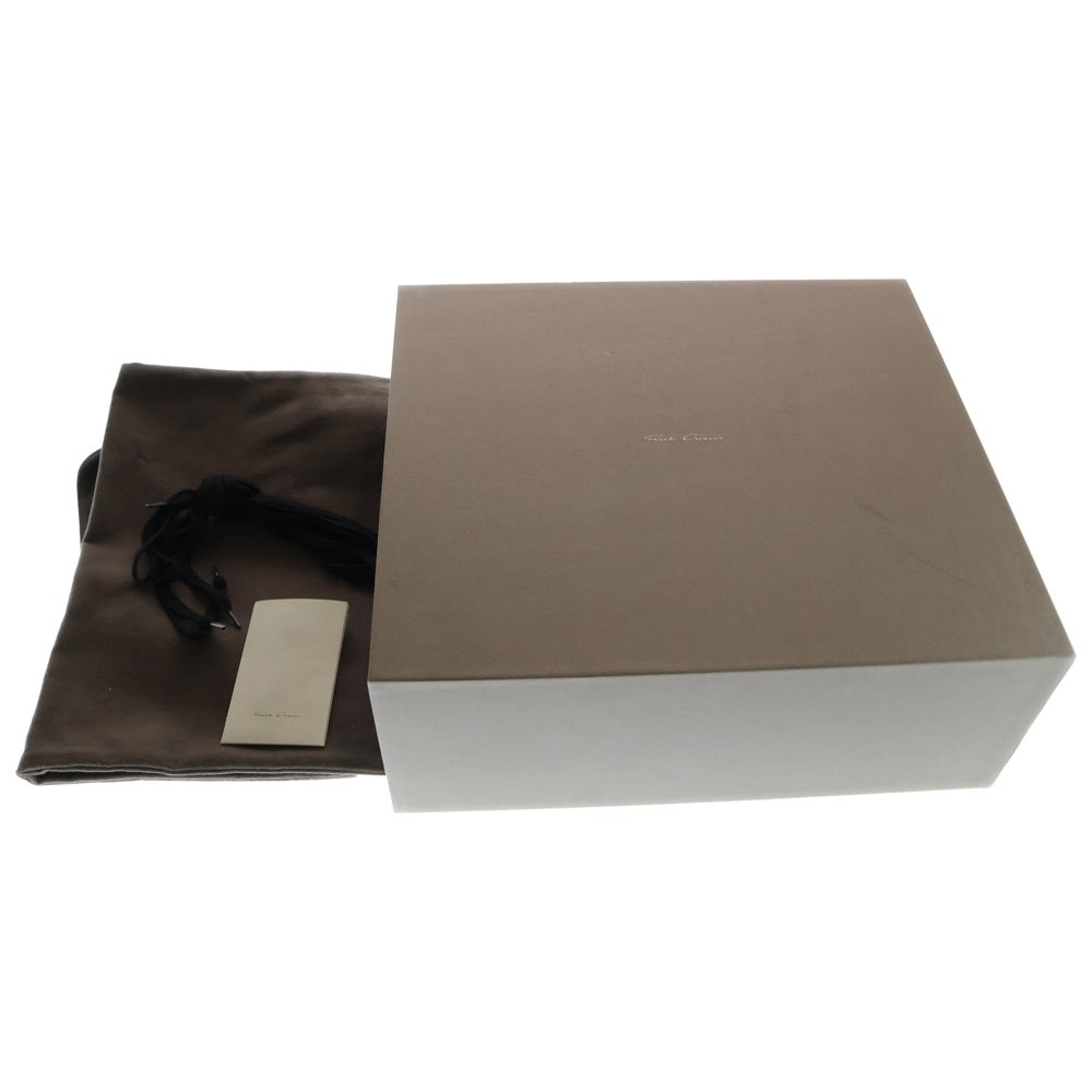 Rick Owens(リックオウエンス) RAMONES ラモーンズ サイドジップ ハイカットスニーカー ブラック/ホワイト RU01C4890LPO