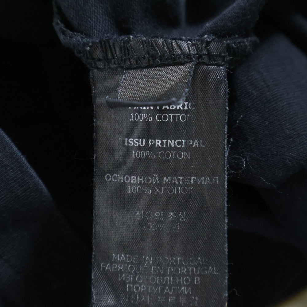 VETEMENTS(ヴェトモン) 20SS LOGO LABEL T-SHIRT ロゴプリント クルーネック コットン 半袖Tシャツ カットソー ブラック UE52TR120X