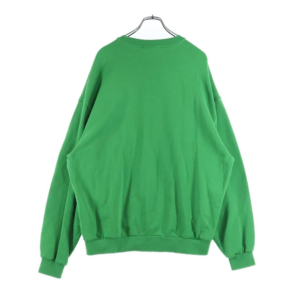 Acne Studios(アクネ ストゥディオズ) Bubble Logo Sweatshirt バブルロゴ クルーネック 長袖スウェット トレーナー グリーン FN-MN-SWEA000311