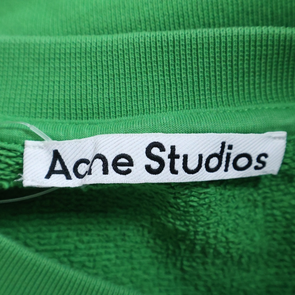 Acne Studios(アクネ ストゥディオズ) Bubble Logo Sweatshirt バブルロゴ クルーネック 長袖スウェット トレーナー グリーン FN-MN-SWEA000311