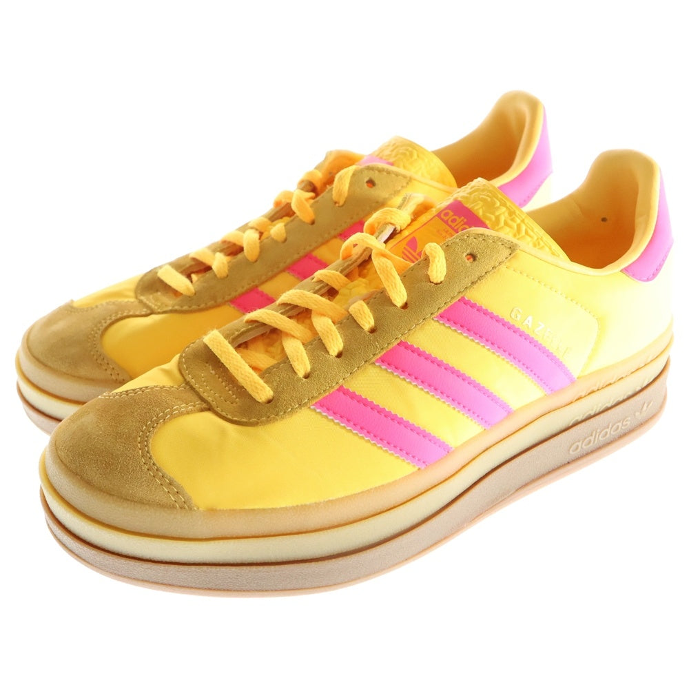 adidas(アディダス) WMNS GAZELLE BOLD ウィメンズ ガゼル 厚底 ローカットスニーカー イエロー/ピンク US10.5/27.5cm IG4387