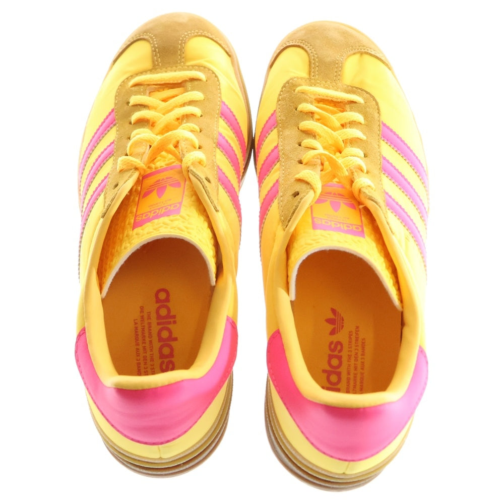 adidas(アディダス) WMNS GAZELLE BOLD ウィメンズ ガゼル 厚底 ローカットスニーカー イエロー/ピンク US10.5/27.5cm IG4387