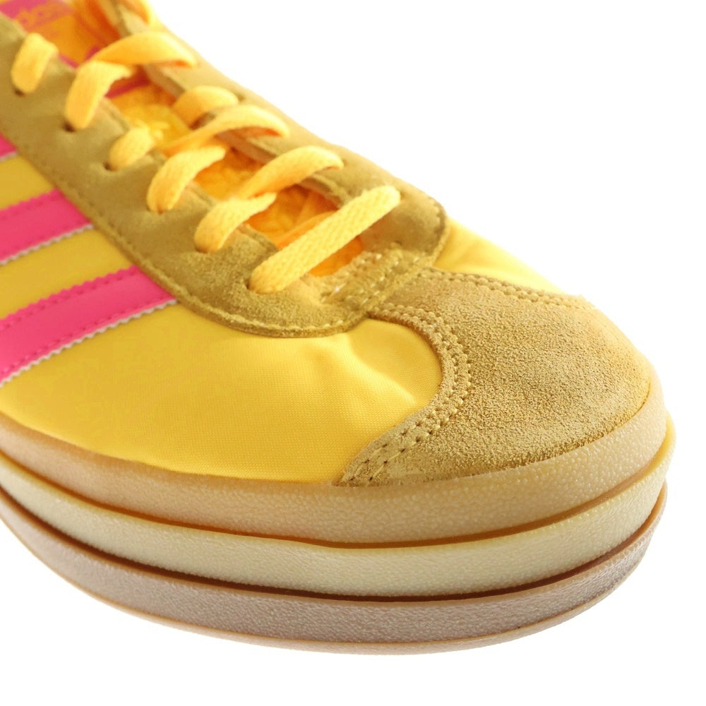 adidas(アディダス) WMNS GAZELLE BOLD ウィメンズ ガゼル 厚底 ローカットスニーカー イエロー/ピンク US10.5/27.5cm IG4387