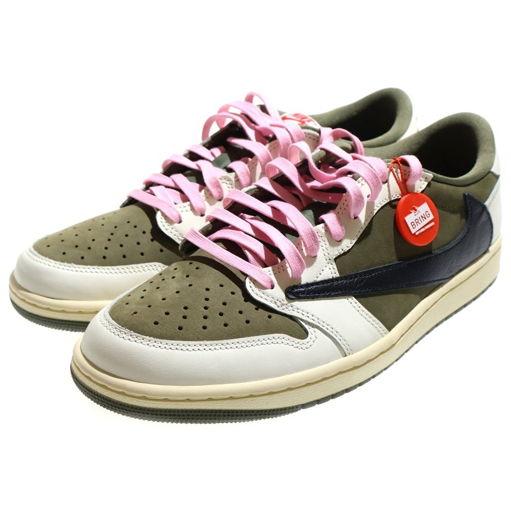 NIKE(ナイキ) ×TAVIS SCOTT AIR JORDAN1 LOW OG SP DM7866-200 トラヴィス スコット エアジョーダン1 リバースオリーブ ローカットスニーカー シューズ US10/28.0cm