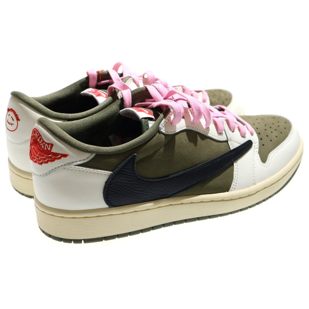 NIKE(ナイキ) ×TAVIS SCOTT AIR JORDAN1 LOW OG SP DM7866-200 トラヴィス スコット エアジョーダン1 リバースオリーブ ローカットスニーカー シューズ US10/28.0cm