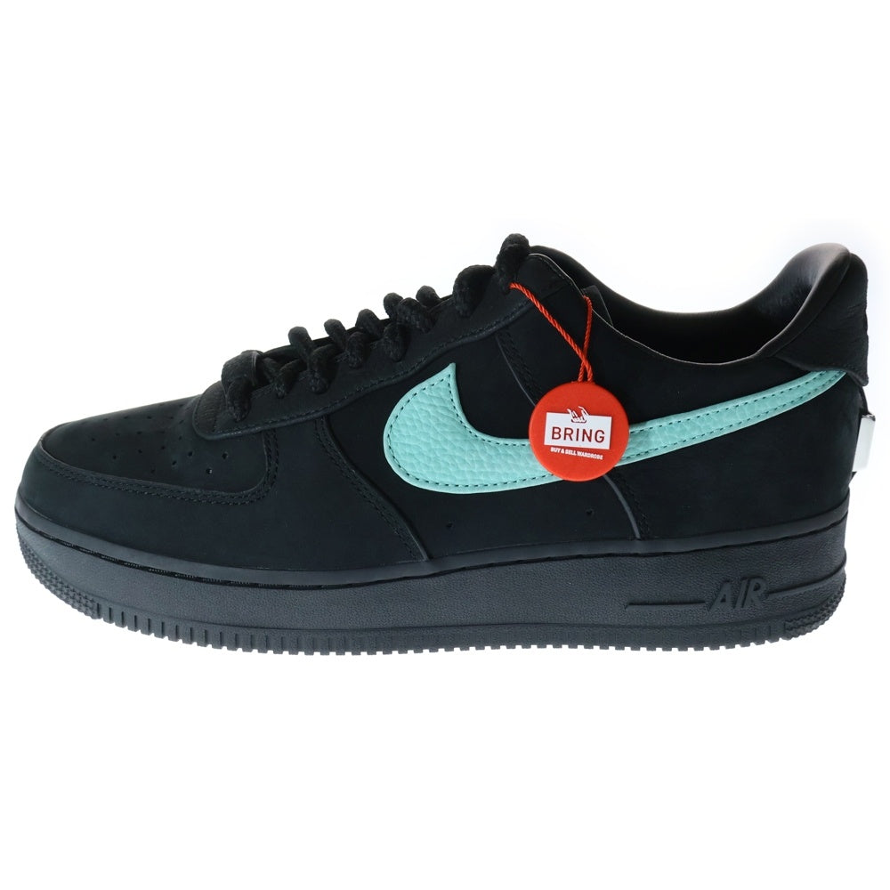 NIKE(ナイキ) ×TIFFANY&CO AIR FORCE 1 LOW 1837 BLACK DZ1382-001 ティファニー エアフォース1 ローカットスニーカー シューズ ブラック/ブルー US10/28.0cm