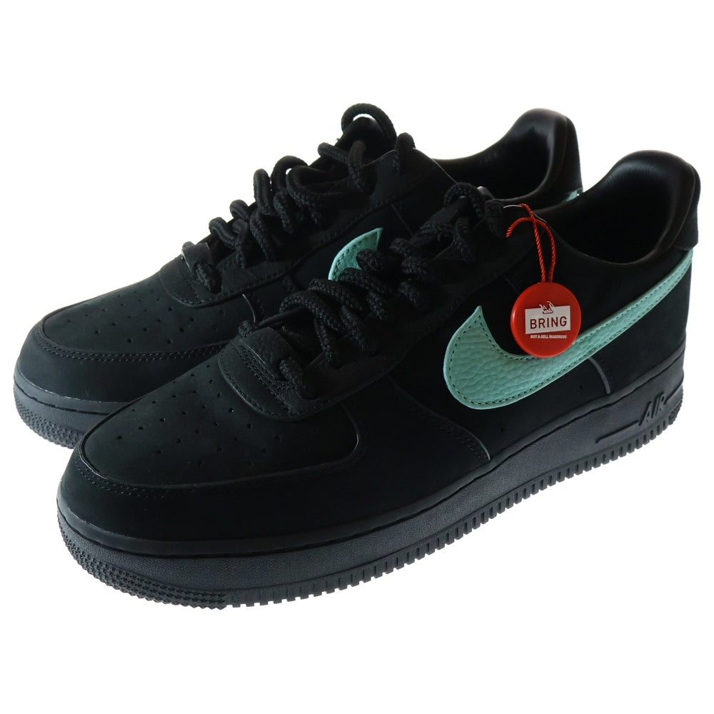 NIKE(ナイキ) ×TIFFANY&CO AIR FORCE 1 LOW 1837 BLACK DZ1382-001 ティファニー エアフォース1 ローカットスニーカー シューズ ブラック/ブルー US10/28.0cm