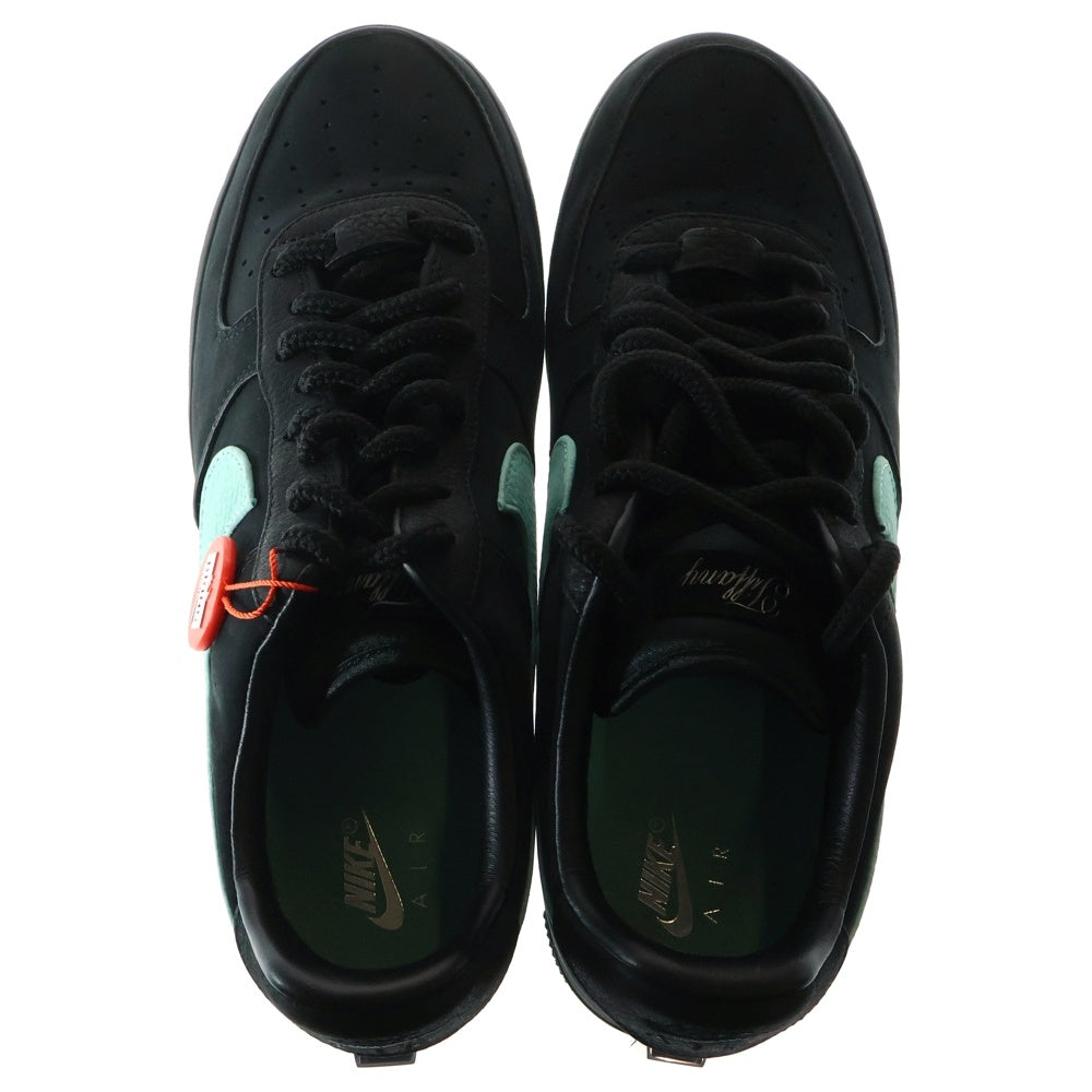 NIKE(ナイキ) ×TIFFANY&CO AIR FORCE 1 LOW 1837 BLACK DZ1382-001 ティファニー エアフォース1 ローカットスニーカー シューズ ブラック/ブルー US10/28.0cm