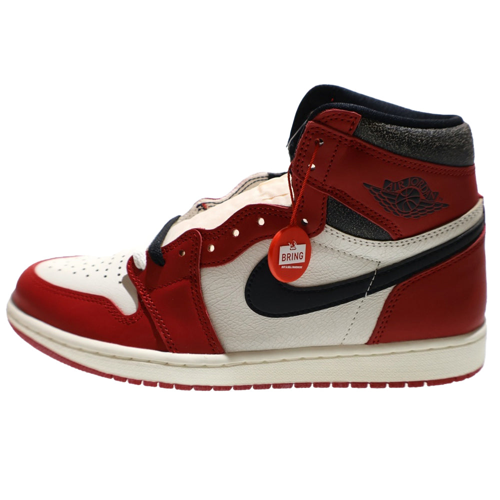 NIKE(ナイキ) AIR JORDAN 1 LOST&FOUND エアジョーダン1 ロスト&ファウンド シカゴ ハイカットスニーカー ホワイト/レッド US10/28.0cm DZ5485-612