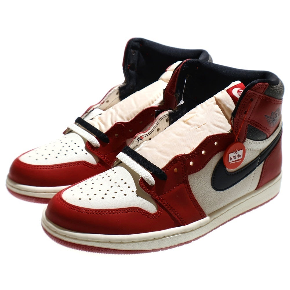 NIKE(ナイキ) AIR JORDAN 1 LOST&FOUND エアジョーダン1 ロスト&ファウンド シカゴ ハイカットスニーカー ホワイト/レッド US10/28.0cm DZ5485-612