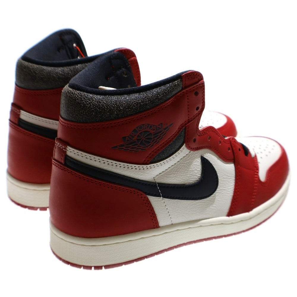 NIKE(ナイキ) AIR JORDAN 1 LOST&FOUND エアジョーダン1 ロスト&ファウンド シカゴ ハイカットスニーカー ホワイト/レッド US10/28.0cm DZ5485-612