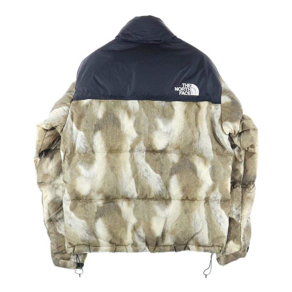 SUPREME(シュプリーム) 13AW × THE NORTH FACE Fur Print Nuptse Jacket ND01340 ノースフェイス ファープリント ダウンジャケット アウター ブラウン