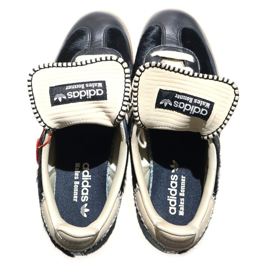 adidas(アディダス) × Wales Bonner Samba Pony Tonal Low IE0580 ウェールズ・ボナー サンバ ポニー トーナル ハラコ ローカットスニーカー シューズ ブラック US8.5/26.5cm