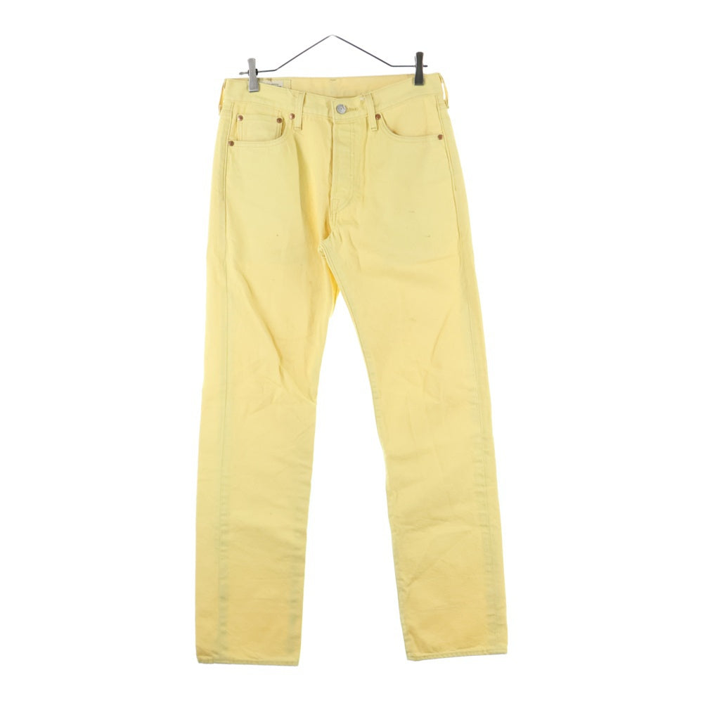 Levi's(リーバイス) 501 ボタンフライ ストレートデニムパンツ イエロー PC9-00501-3296
