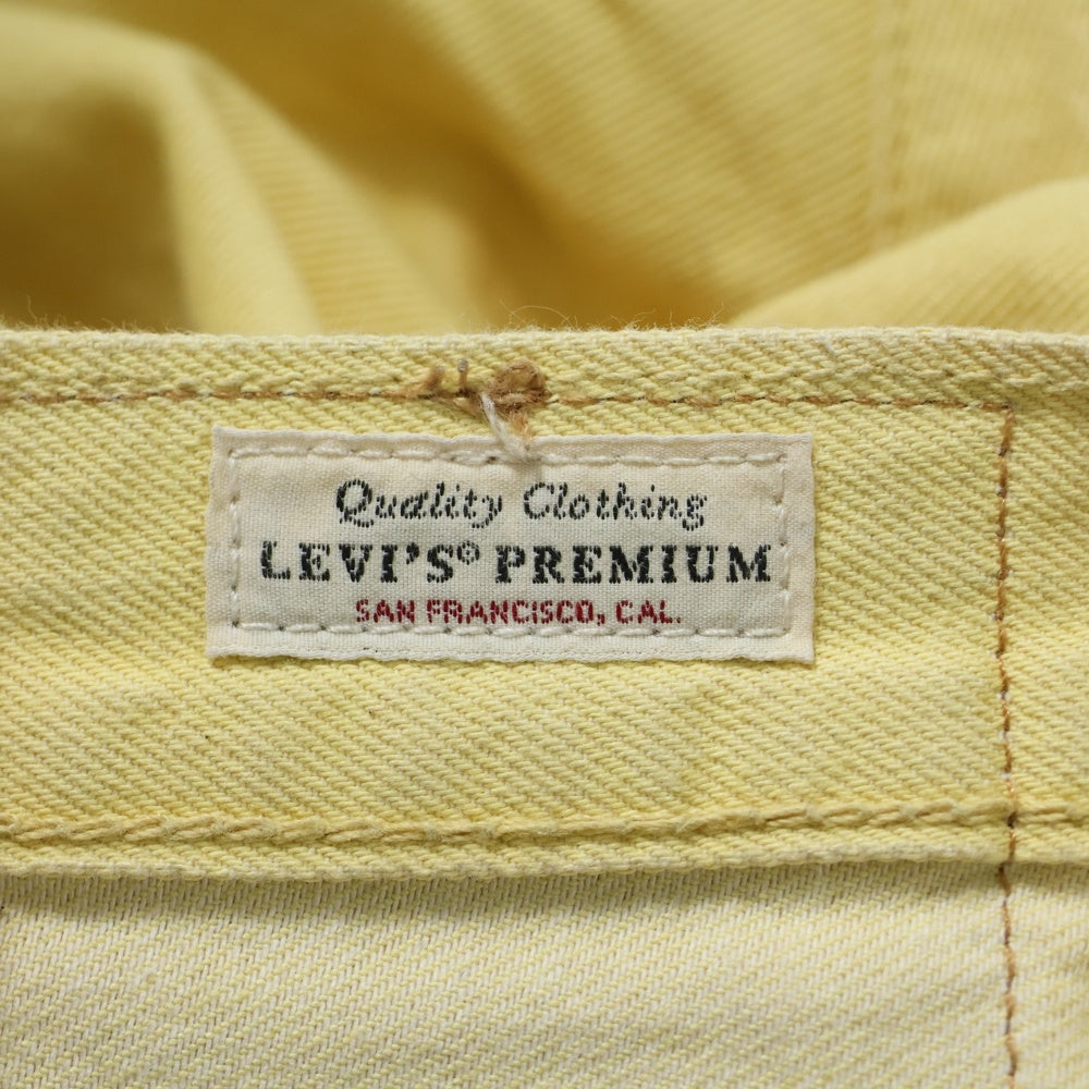Levi's(リーバイス) 501 ボタンフライ ストレートデニムパンツ イエロー PC9-00501-3296