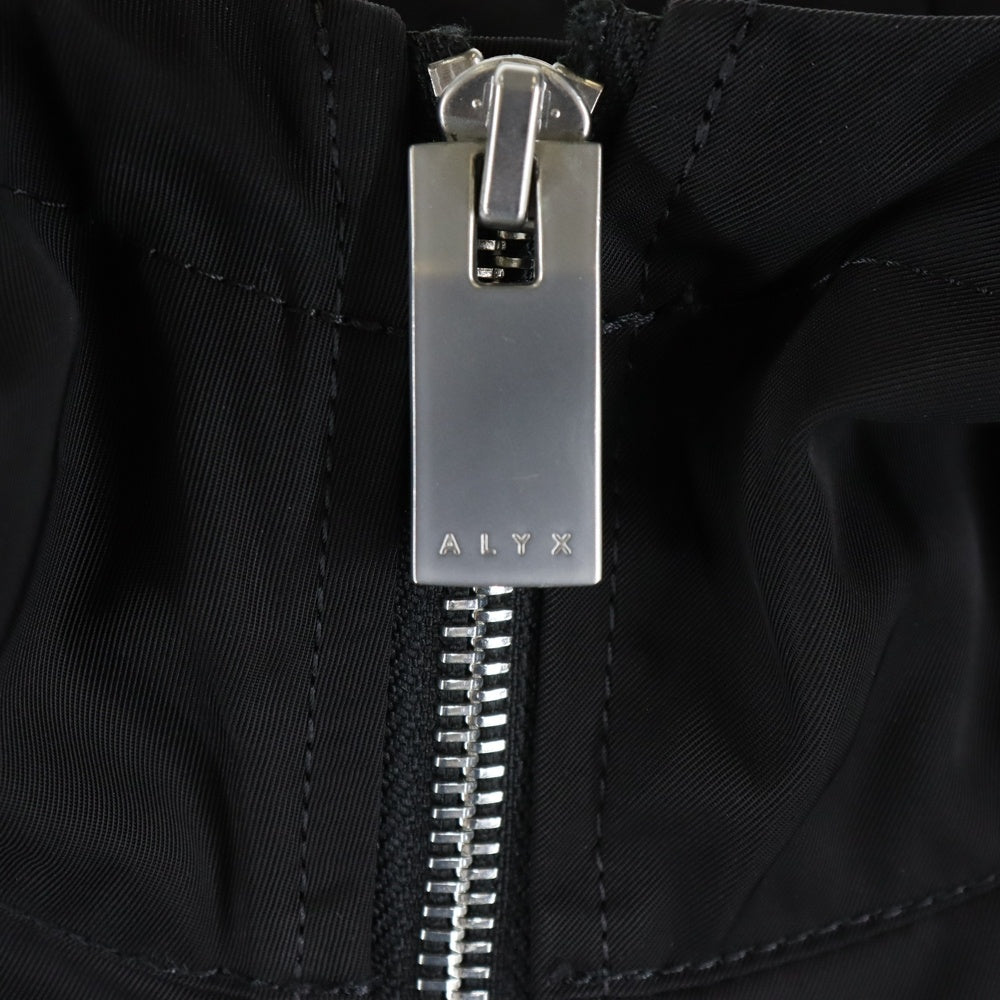 1017 ALYX 9SM(アリクス) NYLON WINDBREAKER ZIP UP HOODIE バックル付き フーディ ジップアップ ナイロン ウィンドブレーカー ブラック AAUOU0195FA03