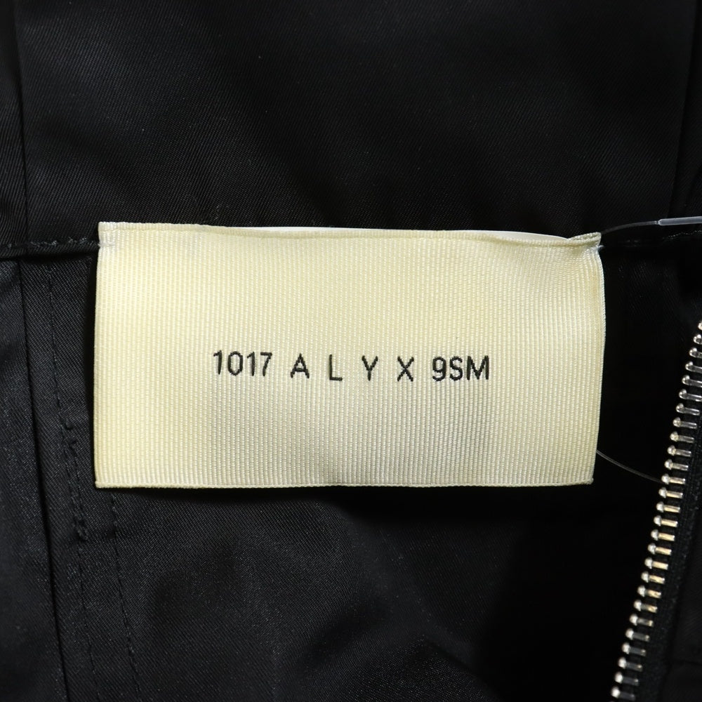 1017 ALYX 9SM(アリクス) NYLON WINDBREAKER ZIP UP HOODIE バックル付き フーディ ジップアップ ナイロン ウィンドブレーカー ブラック AAUOU0195FA03