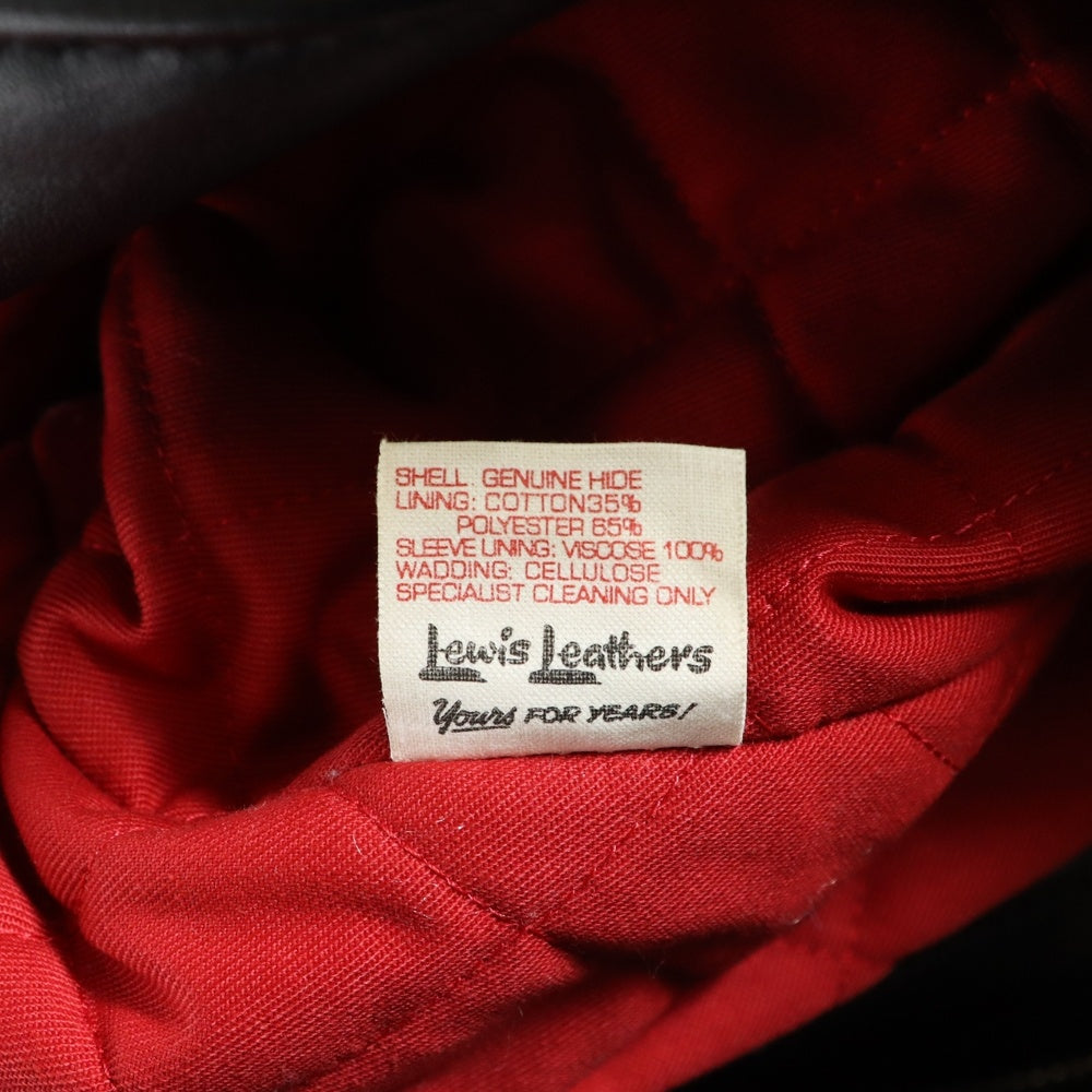 Lewis Leathers(ルイスレザー) 391T LIGHTNING TIGHT FIT ライトニング タイトフィット カウハイド ダブルライダース レザージャケット ブラック